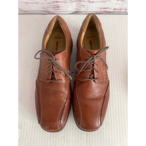 Johnston & Murphy Shuler Bicycle Toe Nebs Dress Shoe Chestnut Brown Size 11 - Picture 6 of 13
